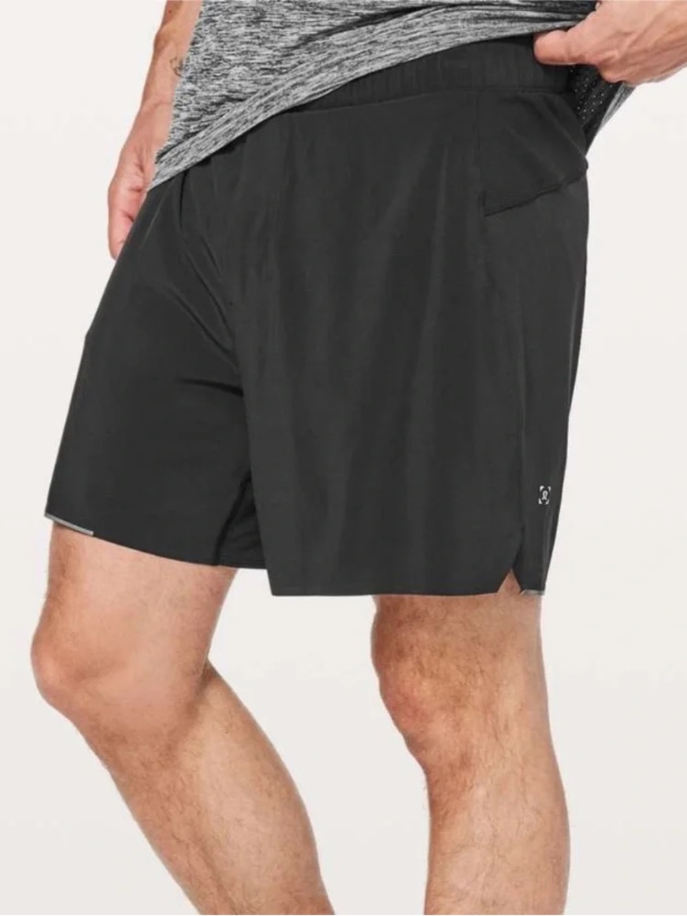 lululemon athletica Men's 6’ Surge Black Athletic Shorts